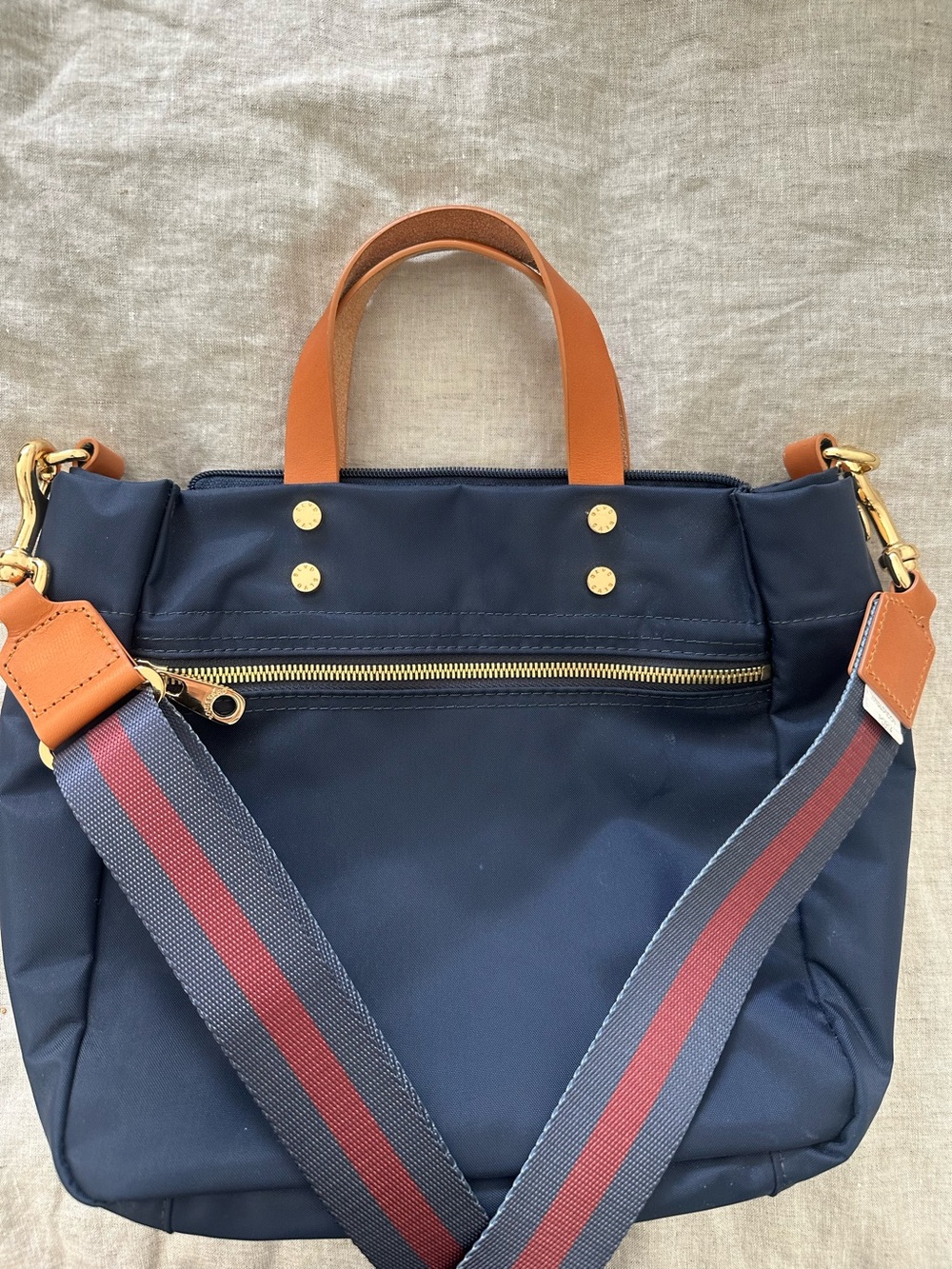 Boulevard brand nylon bag with cross body strap